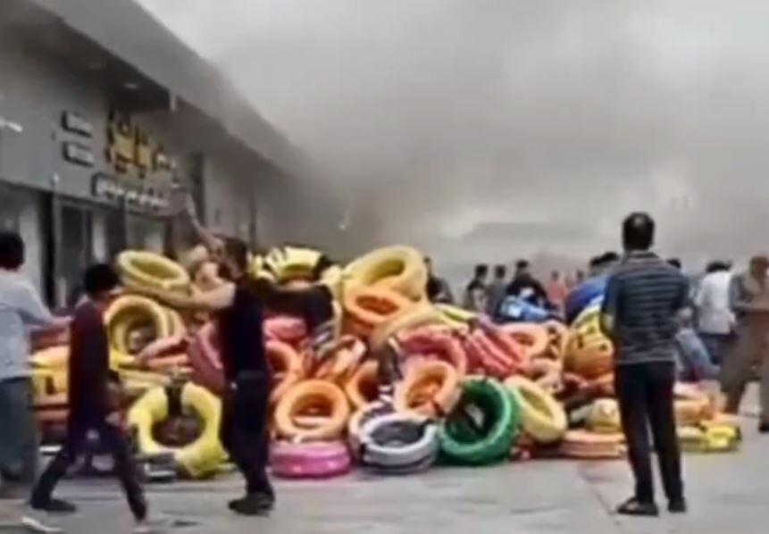 Kerkük'te yangın: 12 Kişi yaralandı