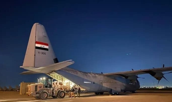 Irak'tan Lübnan'a havadan ve karadan insani yardım