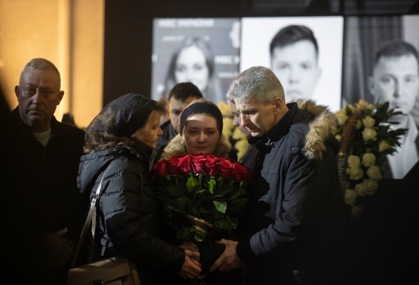 Ukrayna’da helikopter kazasında ölenler için cenaze töreni düzenlendi