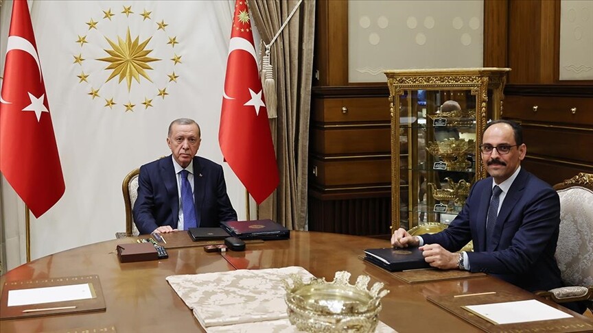 Türkiye Cumhurbaşkanı Erdoğan, MİT Başkanı Kalın'ı kabul etti