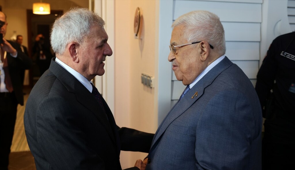 Cumhurbaşkanı Reşid, Filistin Devlet Başkanı Abbas ile görüştü