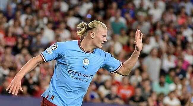 Haaland Şampiyonlar Ligi'nde tarihe geçti! Manchester City'den müthiş geri dönüş