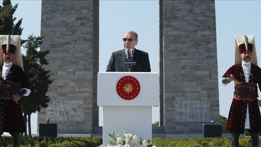 Erdoğan: Çanakkale'de yazılan destandan alacağımız çok önemli dersler olacağına inanıyoruz