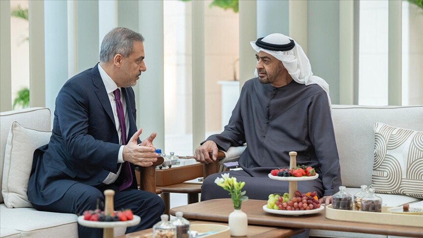 Türkiye Dışişleri Bakanı Fidan, BAE Devlet Başkanı Al Nahyan ile bir araya geldi