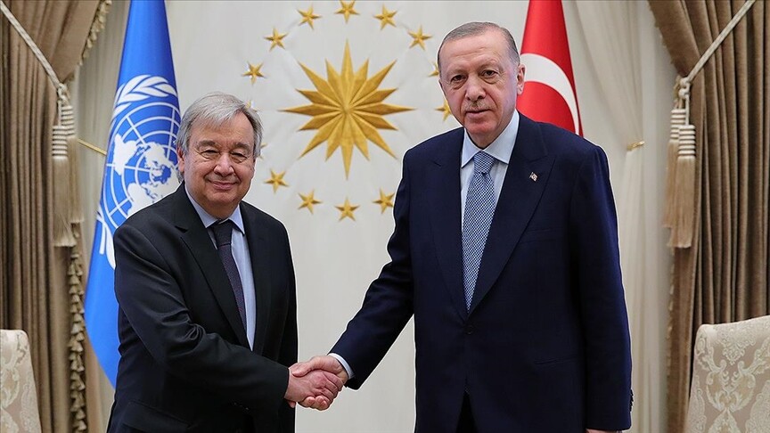 Türkiye Cumhurbaşkanı Erdoğan, BM Genel Sekreteri Guterres ile telefonda görüştü