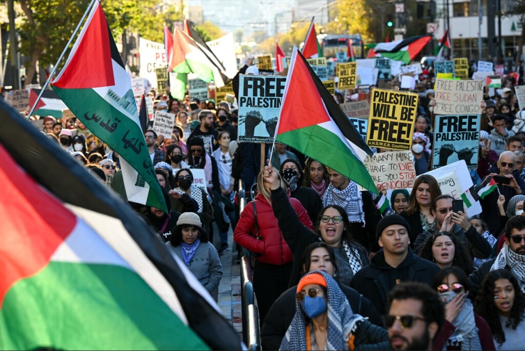 San Francisco'da Filistin'e destek gösterisi düzenlendi