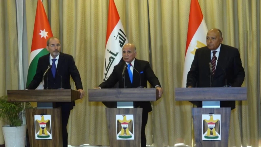 Irak, Mısır ve Ürdün dışişleri bakanları Arap Birliği Zirvesi öncesinde bir araya geldi