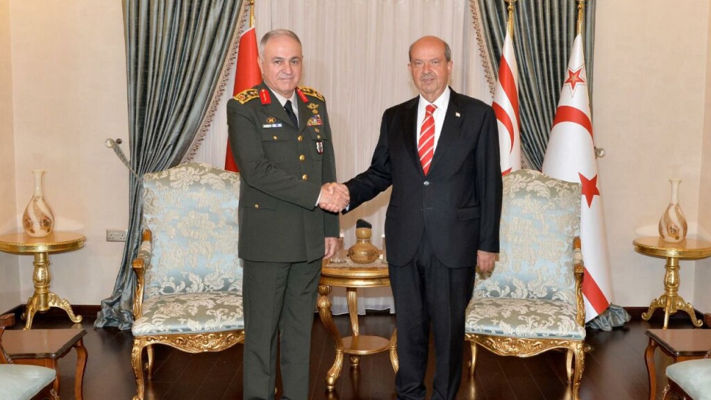 KKTC Cumhurbaşkanı Tatar, Türkiye Genelkurmay Başkanı Gürak'ı kabul etti