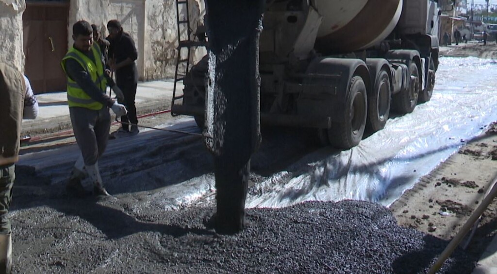 Kerkük'ün Musalla Semtinde altyapısı yenilenen yol hizmete açıldı