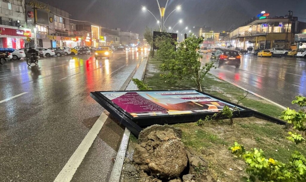 Kerkük'te sağanak yağış hayatı olumsuz etkiledi