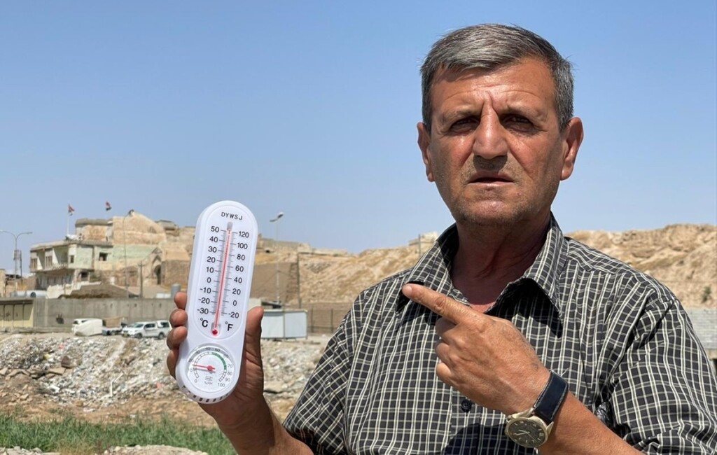 Kerkük'te 46 dereceyi aşan sıcaklıklar bunalttı