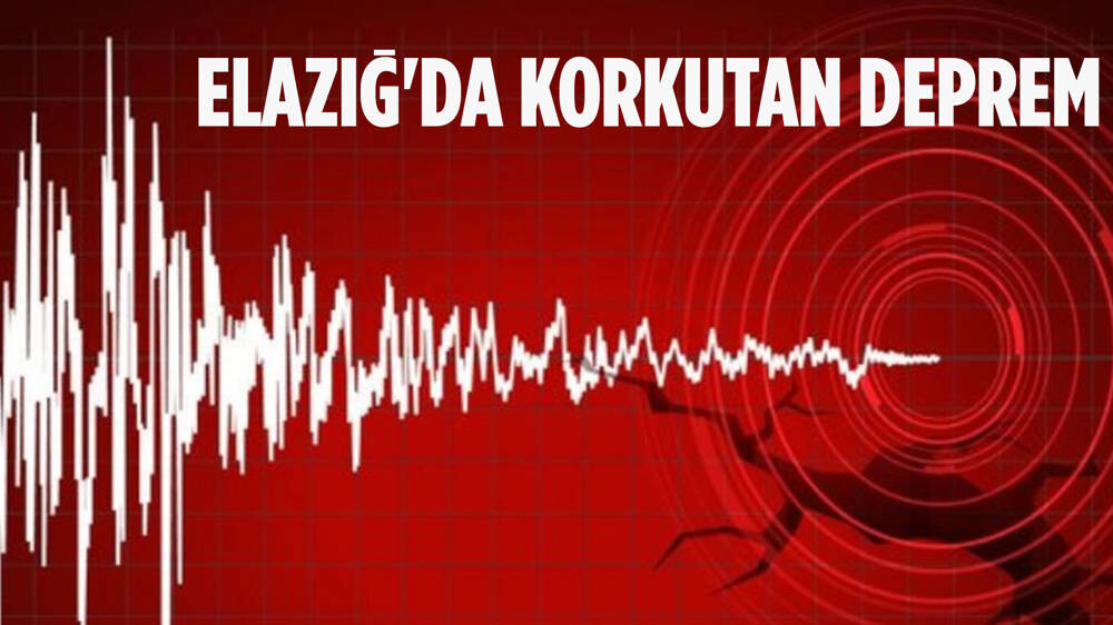 Elazığ'da 4,9 büyüklüğünde deprem