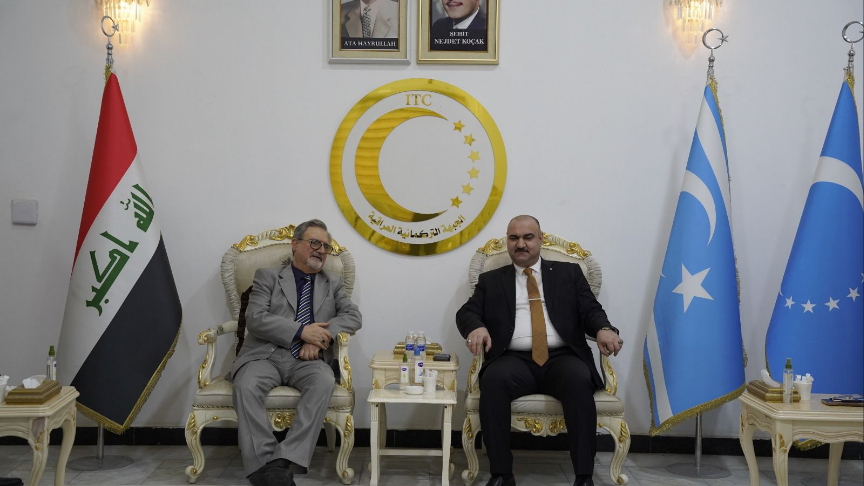 ITC Genel Başkanı ve Kerkük Valisi Ağa, eski bakan Bayati’yi kabul etti