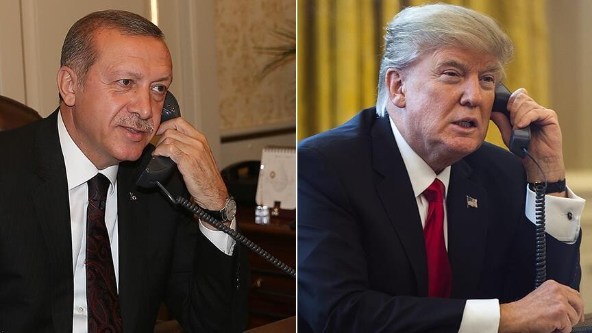 Türkiye Cumhurbaşkanı Erdoğan, ABD Başkanı Trump ile telefonda görüştü