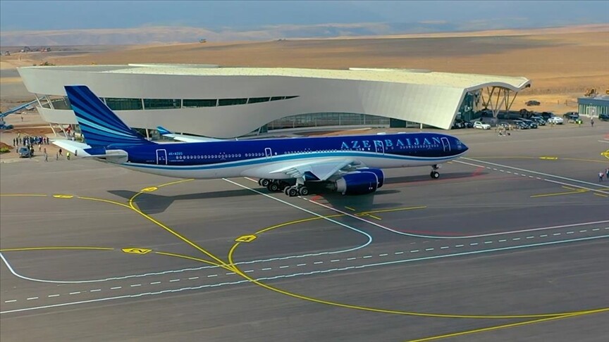 Erdoğan ve Aliyev'in açılışını yapacağı Zengilan Havalimanı 1,5 yılda inşa edildi