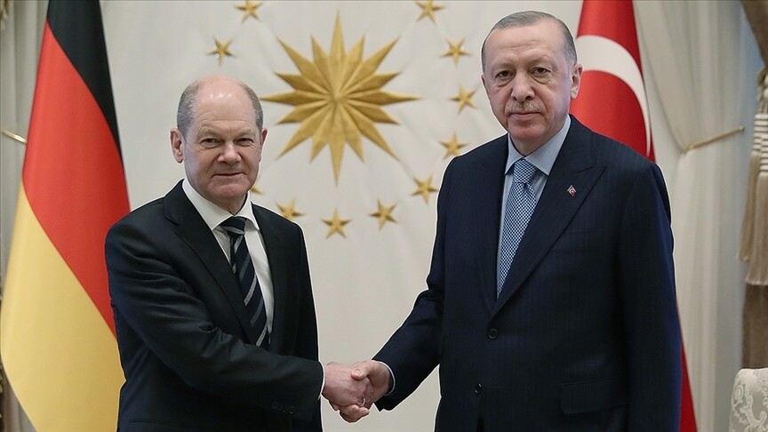 Erdoğan, Almanya Başbakanı Scholz ile telefonda görüştü