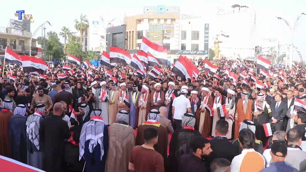 Diyale’de Mukteda es-Sadr’ın çağrısıyla savaş karşıtı gösteri düzenlendi