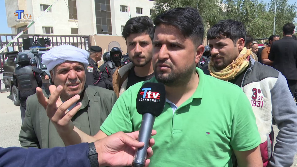 Kerkük’te seyyar tüp satıcıları ikinci kez protesto düzenledi