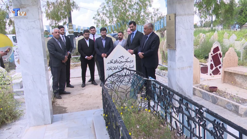Türkmeneli Vakfı Irak sorumlusu lider şehit Necdet Koçak’ın mezarını ziyaret etti